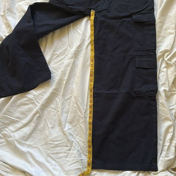 AELFRIC EDEN MULTI POCKET CARGO PANTS, Denim, Navy Blue, size 31, NWT - Picture 10 of 10